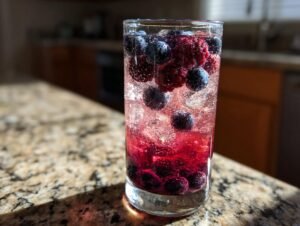 Stunning Blueberry Blackberry Mocktail in 5 Mins
