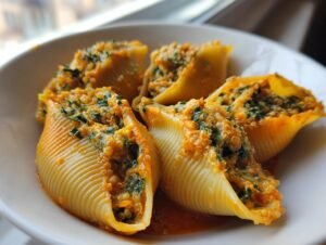 Amazing 3 Butternut Squash Stuffed Shells With Quinoa Kale