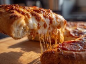 Amazing 40-Minute Cheesy Pepperoni Stromboli