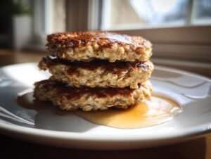 Amazing 10-Min Healthy Vegan Flourless Apple Pancakes