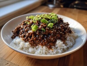 Amazing 25-Minute Korean Ground Beef Bowl