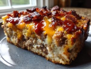 Amazing 15-Min Loaded Meatloaf Casserole
