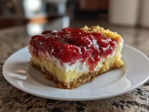Amazing 10-Minute Strawberry Cheesecake Dump Cake