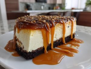 Divine 10-Minute Biscoff Salted Caramel Cheesecake
