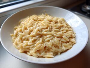 Amazing 20-Minute Creamy Garlic Parmesan Orzo