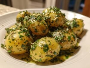 Divine Creamy Garlic Sauce Baby Potatoes in 35 min