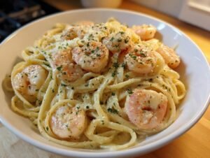 Fast 30-Minute Creamy Garlic Shrimp Pasta Magic