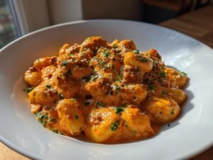 Amazing 20-Minute Gnocchi With Chorizo Sauce