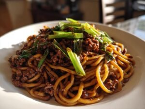 Amazing 25-Minute Mongolian Ground Beef Noodles