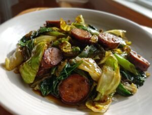 Amazing 25-Minute Sausage And Cabbage Stir Fry