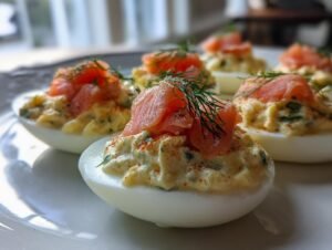 Amazing 12 Smoked Salmon Deviled Eggs
