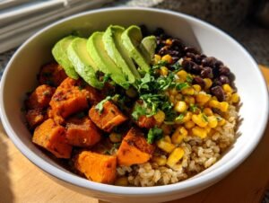 Amazing 10-Min Sweet Potato Burrito Bowl