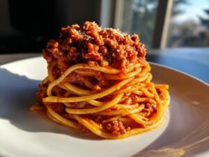 Amazing 20-Minute Turkey Bolognese Spaghetti